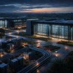 Data center racks and power infrastructure illustrating large-scale AI inference capacity procurement.