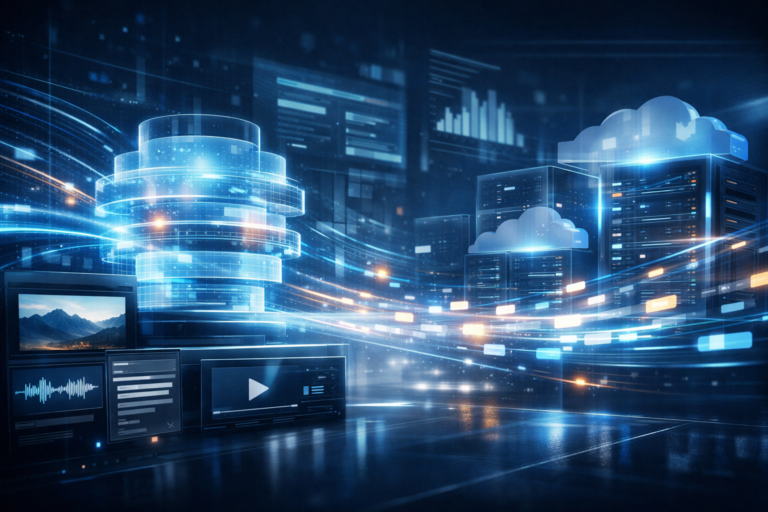 Editorial illustration of Google Gemini 3.1 Flash-Lite as a lightweight AI model for high-volume enterprise workloads